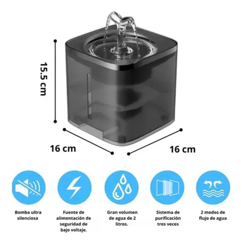 Fuente de agua para mascotas