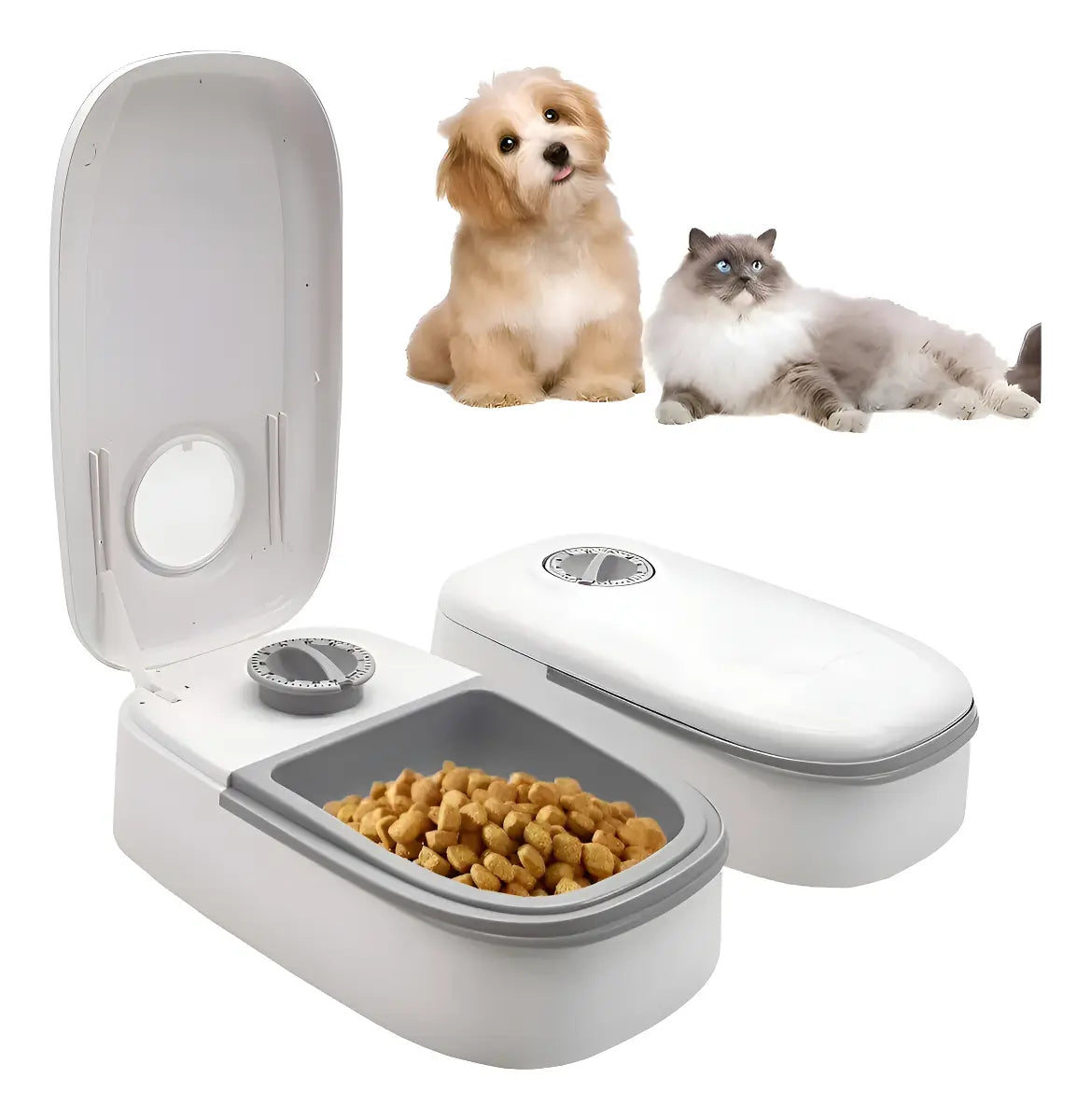 Comedero automatico para perros y gatos con sensor